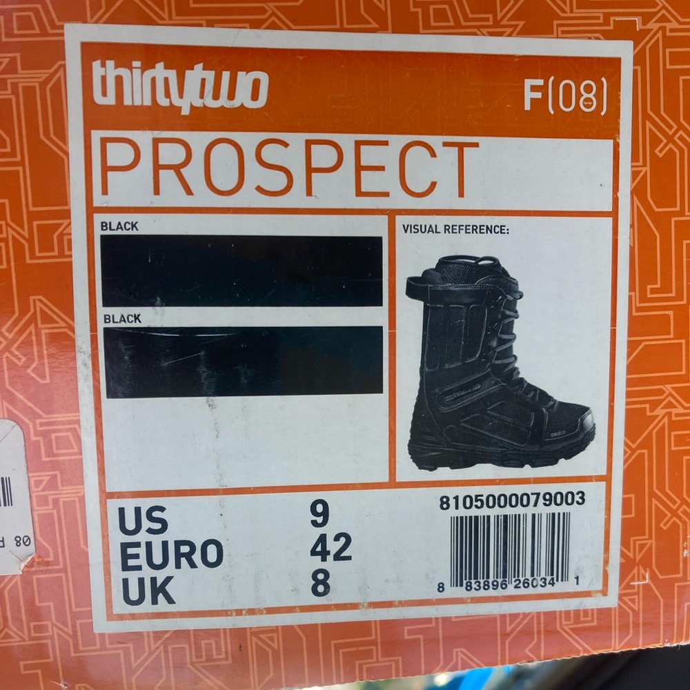 🏂 LIKE NEW- THIRTY TWO PROSPECT SNOWBOARD BOOTS SIZE 9